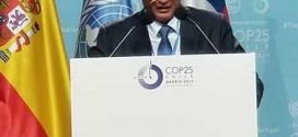 معالي القائم بأعمال وزير المياه والبيئة م :توفيق الشرجبي اثناء إلقاء كلمة اليمن في مؤتمر الاطراف COP25 مدريد – اسبانيا