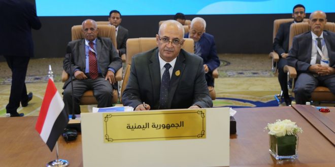 في كلمته باجتماع مجلس وزراء العرب.. الوزير الشرجبي: الإجهاد المائي في اليمن بات حرجاً للغاية جراء الحرب