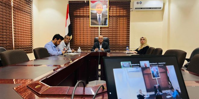 الوزير الشرجبي يبحث مع السفيرة الهولندية والبنك الدولي تعزيز التعاون في قطاع المياه ويلتقي رئيسة منظمة يمن أيد