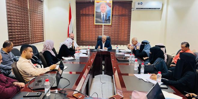 الوزير الشرجبي يفتتح ورشة عمل تنسيقية لمناقشة تطوير قطاع المياه في عدن