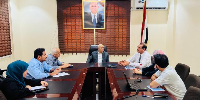 وزير المياه يبحث مع شركاء دوليين دعم إمدادات المياه في عدن وتعز ولحج