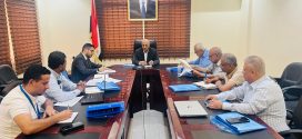 وزير المياه يبحث مع منظمة الهجرة الدولية التعاون المشترك ويلتقي مدير مؤسسة المياه في تعز